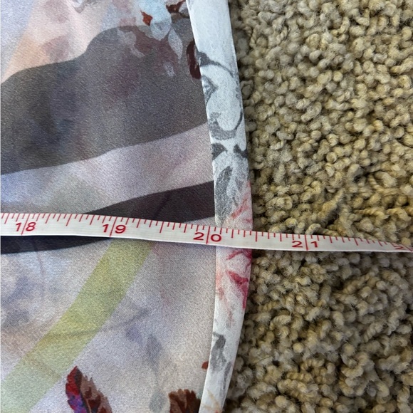 Flora Nikrooz Chiffon Floral Print Nightgown - Size XS - Picture 8 of 10